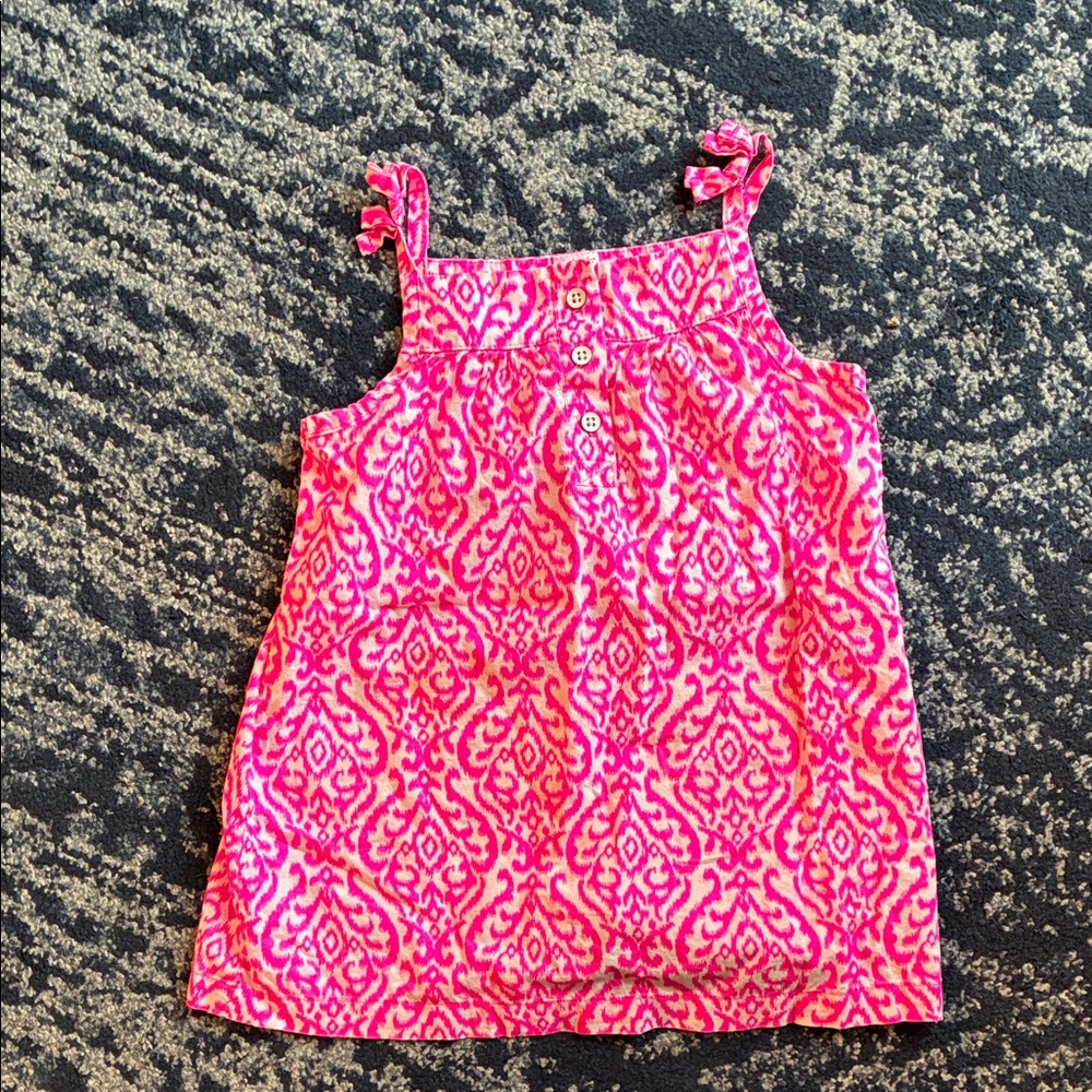 Carter's Hot Pink Patterned Girls' Tank Top